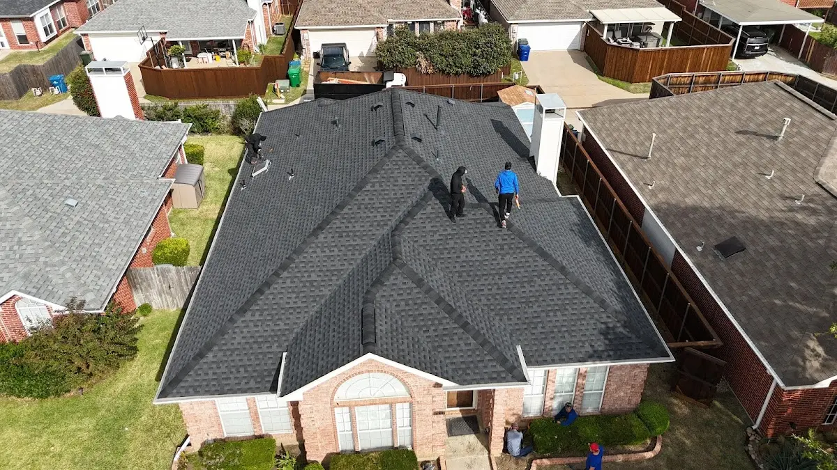 Commercial Roofing work in progress on a Denham Springs property