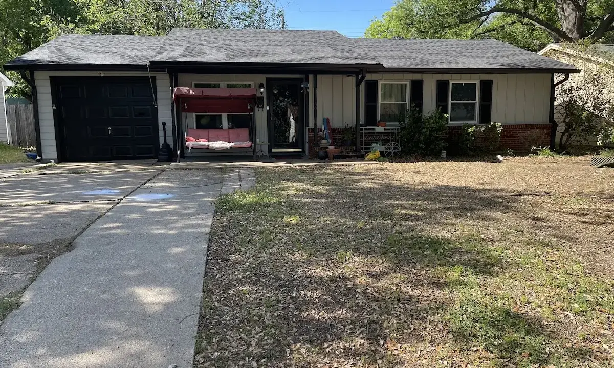 Roof Replacement crew at work on a residential roof in Denham Springs